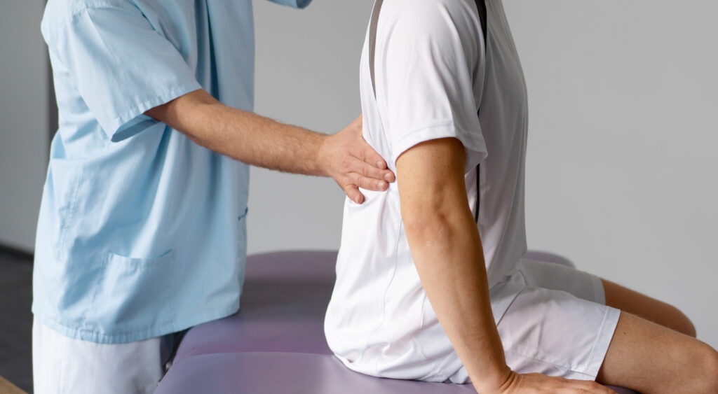 Therapeut und Patientin